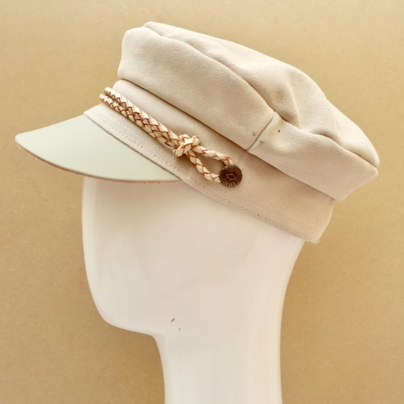 Free People x Brixton Kayla Leather Lieutenant Hat - Picture 4 of 6